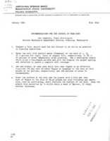 Recommendations for the control of bean rust