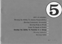 Help 4-H members: Develop the ability to function in a group