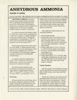 Anhydrous ammonia handle it safely