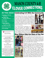 Mason County 4-H Clover Connections, Fall 2014