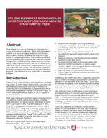 Utilizing buckwheat and sudangrass cover crops as feedstock in aerated, static compost piles