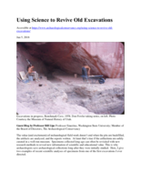 Using Science to Revive Old Excavations