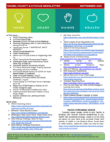 WSU Yakima County Extension 4-H Focus, September 2020