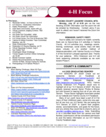 WSU Yakima County Extension 4-H Focus, July 2020