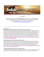 Solar Newsbriefs, July 2, 2020