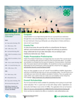 Pierce County 4-H Clover Report News and Announcements, June 2020