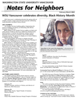 WSU Vancouver Notes for Neighbors, February/March 2002