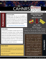 CAHNRS Business Center Newsletter, July 2020