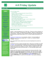 4-H Friday Update, October 1, 2020