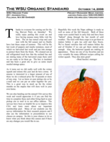 WSU Organic Standard, October 14, 2008
