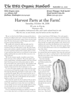 WSU Organic Standard, September 26, 2006