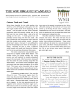 WSU Organic Standard, September 20, 2010