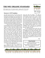 WSU Organic Standard, September 13, 2010