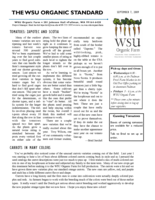 WSU Organic Standard, September 7, 2009