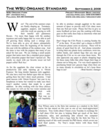 WSU Organic Standard, September 2, 2008