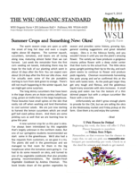 WSU Organic Standard, August 9, 2010