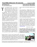 WSU Organic Standard, August 5, 2008