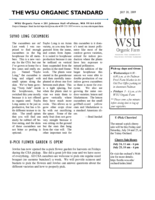 WSU Organic Standard, July 20, 2009