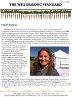WSU Organic Standard, July 11, 2011