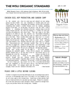 WSU Organic Standard, June 29, 2009