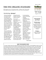 WSU Organic Standard, May 17, 2010