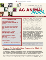 Veterinary Medicine Extension Newsletter, Spring 2020