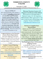 Thurston County 4-H LINK, September 25, 2020