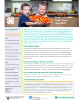 Pierce County 4-H Clover Report News and Announcements, April 2020