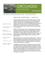 Grounded Newsletter, August 2020