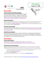 CloverGram, August 21, 2020