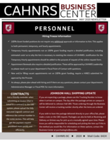 CAHNRS Business Center Newsletter, May 2020