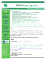 4-H Friday Update, July 31, 2020