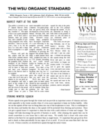 WSU Organic Standard, October 12, 2009