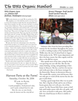 WSU Organic Standard, October 10, 2006