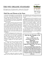 WSU Organic Standard, July 26, 2010