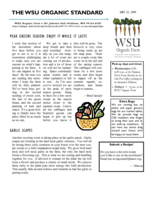 WSU Organic Standard, June 22, 2009