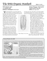 WSU Organic Standard, June 27, 2006