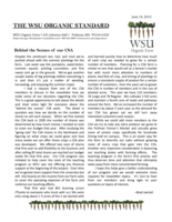 WSU Organic Standard, June 14, 2010