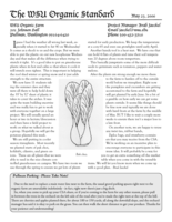 WSU Organic Standard, May 23, 2006