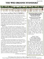 WSU Organic Standard, May 16, 2011