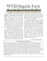 WSU Organic Standard, May 9, 2011