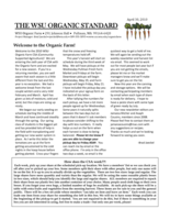 WSU Organic Standard, April 30, 2010