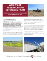WSU Wilke Research and Extension Farm operation, production, and economic performance for 2019
