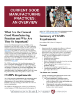 Current good manufacturing practices : an overview