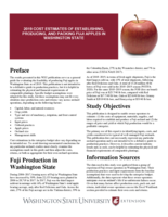 2019 cost estimates of establishing, producing, and packing Fuji apples in Washington