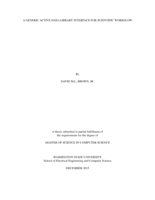 A generic active data library interface for scientific workflow