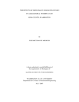 The effects of dredging on dissolved oxygen in agricultural waterways in King County, Washington