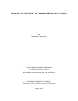 Persulfate transport in two low-permeability soils