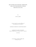 QOS support for scientific workflows using software-defined storage resource enclaves