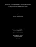 Mass and heat transfer measurements of hot springs in Yellowstone National Park using Deuterium oxide doping method